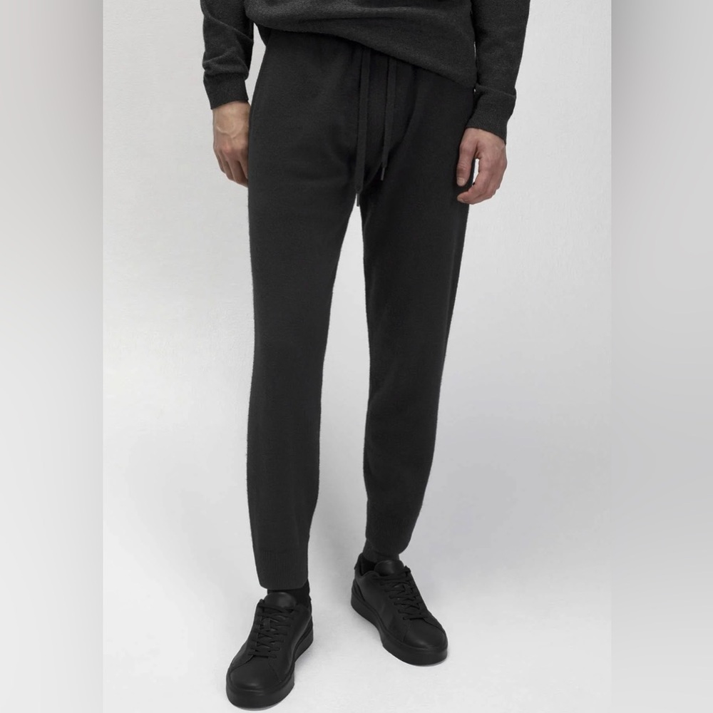 NakedCashmere Kevin Black Cashmere Jogger size Large - Picture 6 of 10